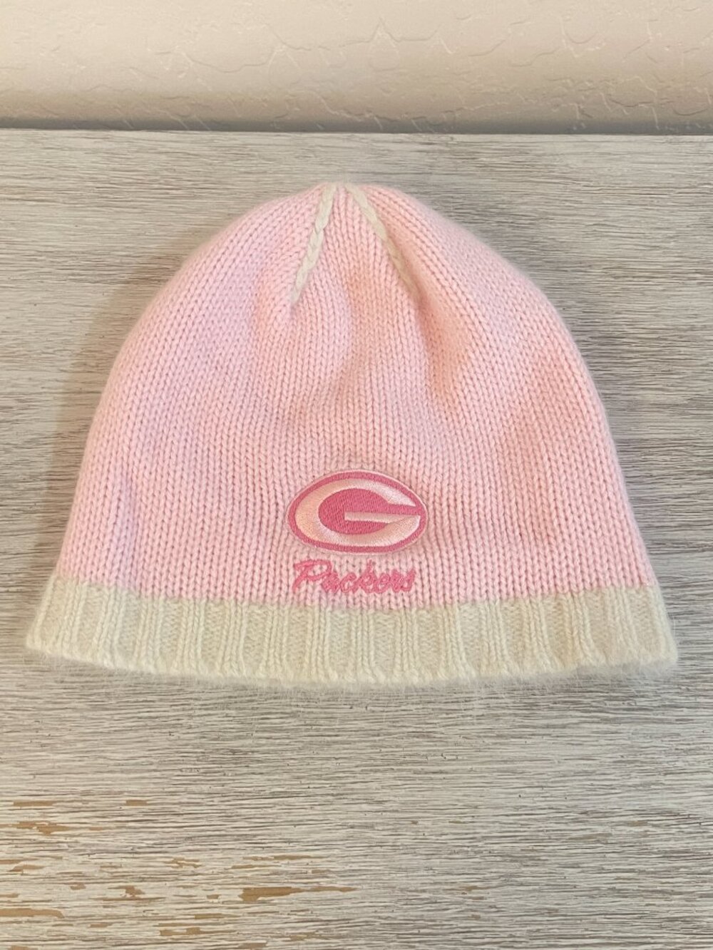Green Bay Packers Beanie Hat Cap Knit Pink NFL